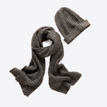 Crimson Snowflake Cashmere Womens Scarf & Hat Set | Hypoallergenic - Allergy Friendly - Naturally Free