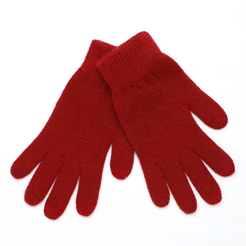Crimson Winter 100% Merino Wool Womens & Mens Gloves | Hypoallergenic - Allergy Friendly - Naturally Free