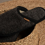 MENIQUE 100% Merino Wool Mens Fluffy Slippers