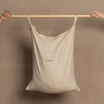 MENIQUE 100% Linen Hanging Laundry Bag