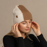 MENIQUE 100% Merino Wool Womens Knit Multicolor Beanie Merino