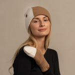 MENIQUE 100% Merino Wool Womens Knit Multicolor Beanie Merino