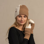 MENIQUE 100% Merino Wool Womens Knit Multicolor Gloves Merino