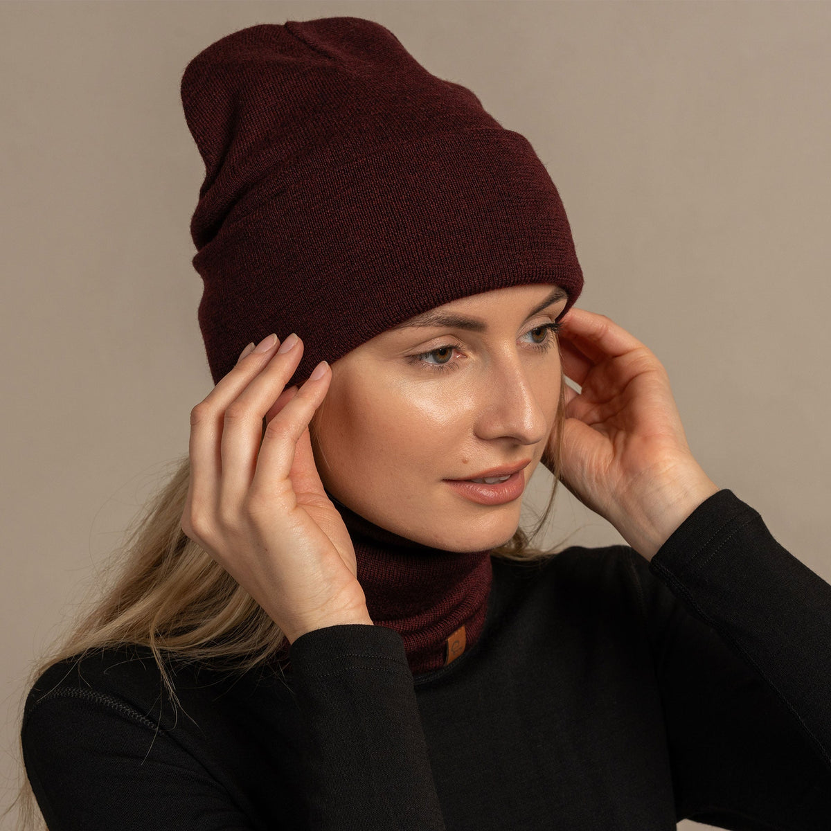 MENIQUE 100% Merino Wool Womens Knit Beanie Merino