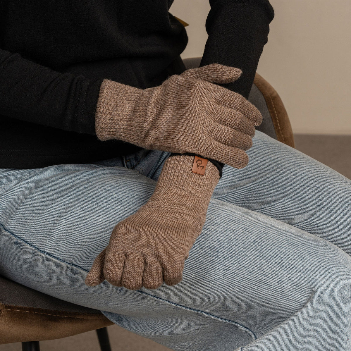 MENIQUE 100% Merino Wool Womens Knit Gloves Merino