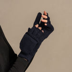 MENIQUE 100% Merino Wool Womens Knit Convertible Gloves Merino