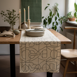 Desert Bloom Modern Table Runner | Hypoallergenic - Allergy Friendly - Naturally Free