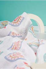 Desert Llama Bamboo Cotton Baby Blanket | Hypoallergenic - Allergy Friendly - Naturally Free