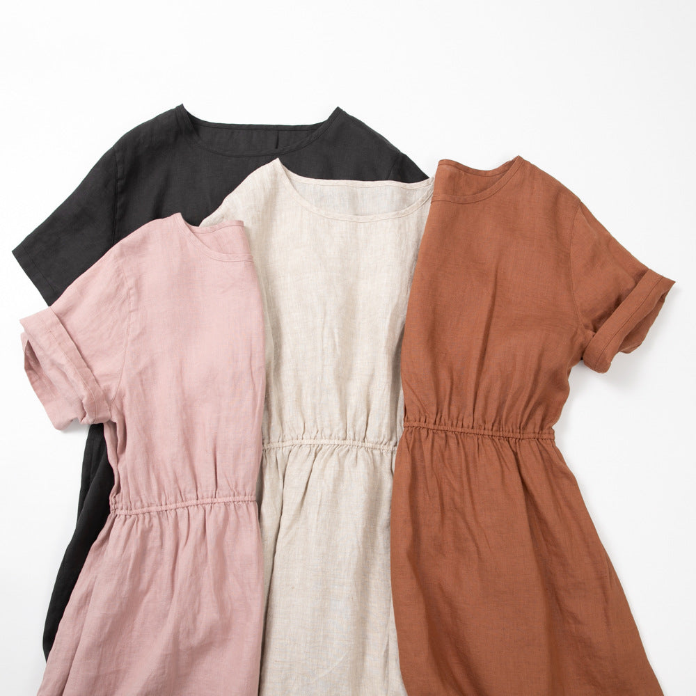 Desert Sunset Casual 100% Linen Dress | Hypoallergenic - Allergy Friendly - Naturally Free