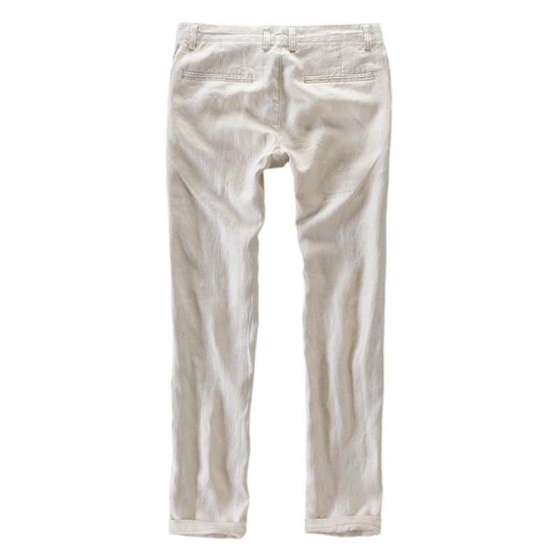 Desert Sunset Casual 100% Linen Mens Pants | Hypoallergenic - Allergy Friendly - Naturally Free