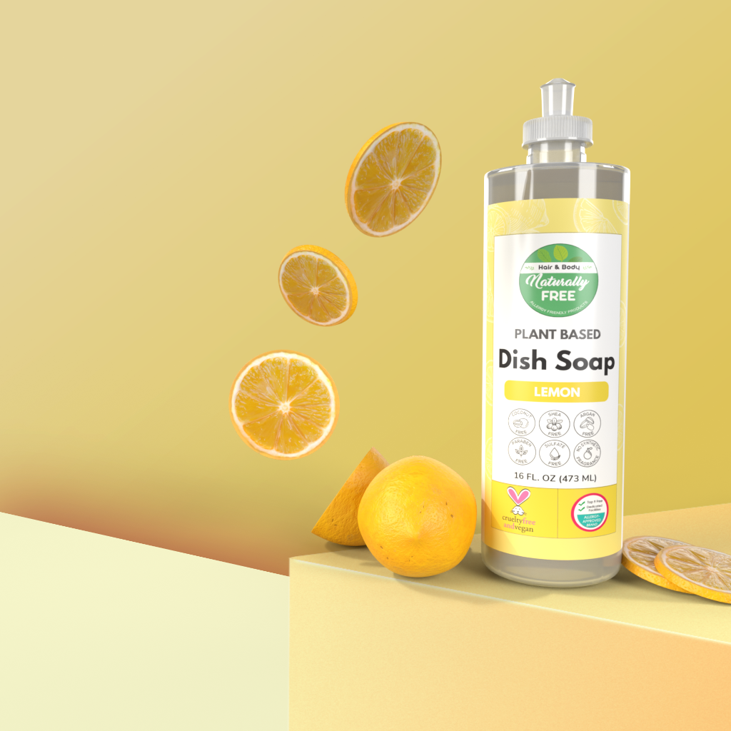Dish Soap - Lemon | Hypoallergenic - Allergy Friendly - Naturally Free