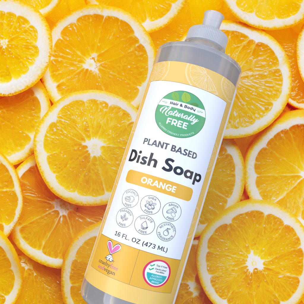 Dish Soap - Orange | Hypoallergenic - Allergy Friendly - Naturally Free