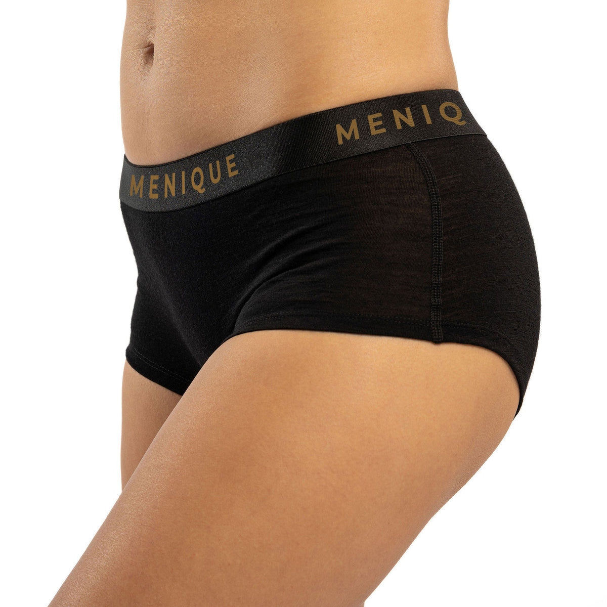 MENIQUE 100% Merino Wool Womens Boxer Shorts 3-Pack