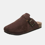 Earth Tone Buckle Suede Shoes | Hypoallergenic - Allergy Friendly - Naturally Free