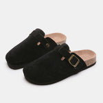 Earth Tone Buckle Suede Shoes | Hypoallergenic - Allergy Friendly - Naturally Free