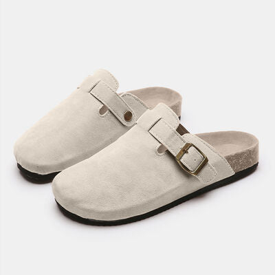 Earth Tone Buckle Suede Shoes | Hypoallergenic - Allergy Friendly - Naturally Free