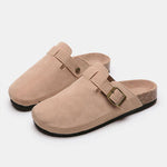 Earth Tone Buckle Suede Shoes | Hypoallergenic - Allergy Friendly - Naturally Free