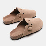 Earth Tone Buckle Suede Shoes | Hypoallergenic - Allergy Friendly - Naturally Free