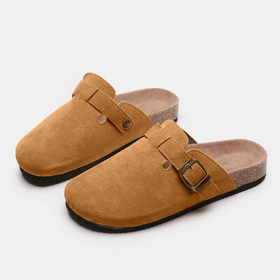 Earth Tone Buckle Suede Shoes | Hypoallergenic - Allergy Friendly - Naturally Free