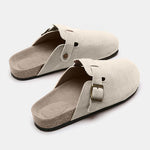 Earth Tone Buckle Suede Shoes | Hypoallergenic - Allergy Friendly - Naturally Free