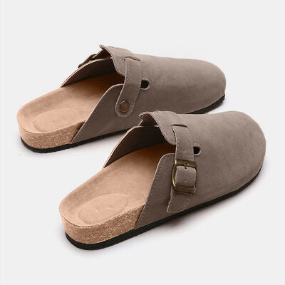 Earth Tone Buckle Suede Shoes | Hypoallergenic - Allergy Friendly - Naturally Free