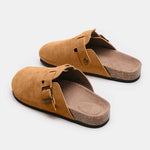 Earth Tone Buckle Suede Shoes | Hypoallergenic - Allergy Friendly - Naturally Free