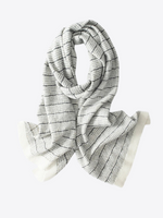 Earth Tone Stripes Cashmere Womens & Mens Scarf | Hypoallergenic - Allergy Friendly - Naturally Free