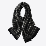 Earth Tone Stripes Cashmere Womens & Mens Scarf | Hypoallergenic - Allergy Friendly - Naturally Free