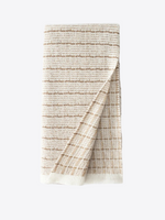 Earth Tone Stripes Cashmere Womens & Mens Scarf | Hypoallergenic - Allergy Friendly - Naturally Free