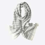 Earth Tone Stripes Cashmere Womens & Mens Scarf | Hypoallergenic - Allergy Friendly - Naturally Free