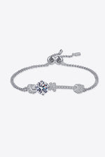 Earth's Splendor Moissanite Sterling Silver Bracelet | Hypoallergenic - Allergy Friendly - Naturally Free