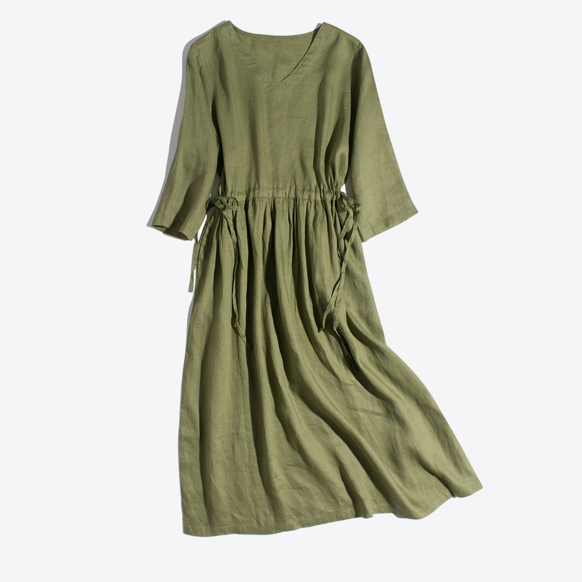 Earthy Essence 100% Linen Mini Dress | Hypoallergenic - Allergy Friendly - Naturally Free