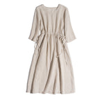 Earthy Essence 100% Linen Mini Dress | Hypoallergenic - Allergy Friendly - Naturally Free