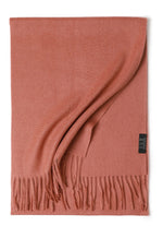 Earthy Tones Tassle Cashmere Womens Scarf | Hypoallergenic - Allergy Friendly - Naturally Free