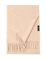 Earthy Tones Tassle Cashmere Womens Scarf | Hypoallergenic - Allergy Friendly - Naturally Free