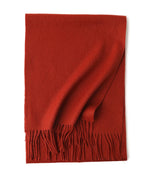 Earthy Tones Tassle Cashmere Womens Scarf | Hypoallergenic - Allergy Friendly - Naturally Free