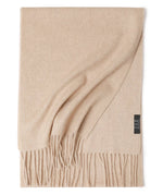 Earthy Tones Tassle Cashmere Womens Scarf | Hypoallergenic - Allergy Friendly - Naturally Free