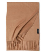 Earthy Tones Tassle Cashmere Womens Scarf | Hypoallergenic - Allergy Friendly - Naturally Free