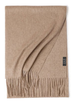 Earthy Tones Tassle Cashmere Womens Scarf | Hypoallergenic - Allergy Friendly - Naturally Free