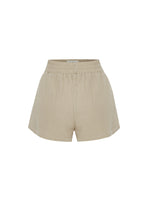 THE HAND LOOM Echo Womens Boy Shorts - Oatmeal