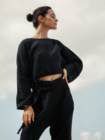 THE HAND LOOM Echo Crop Top