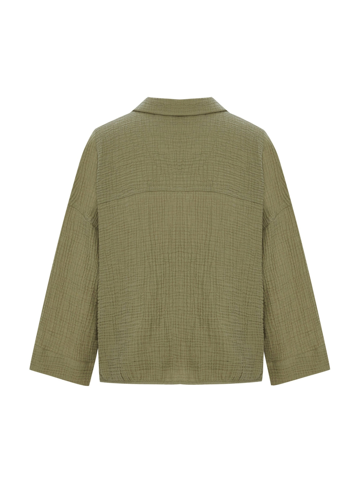 THE HAND LOOM Echo Mini Shirt - Khaki Green