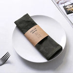 Eco Lux Nettle Ramie Cotton Kitchen Napkins | Hypoallergenic - Allergy Friendly - Naturally Free