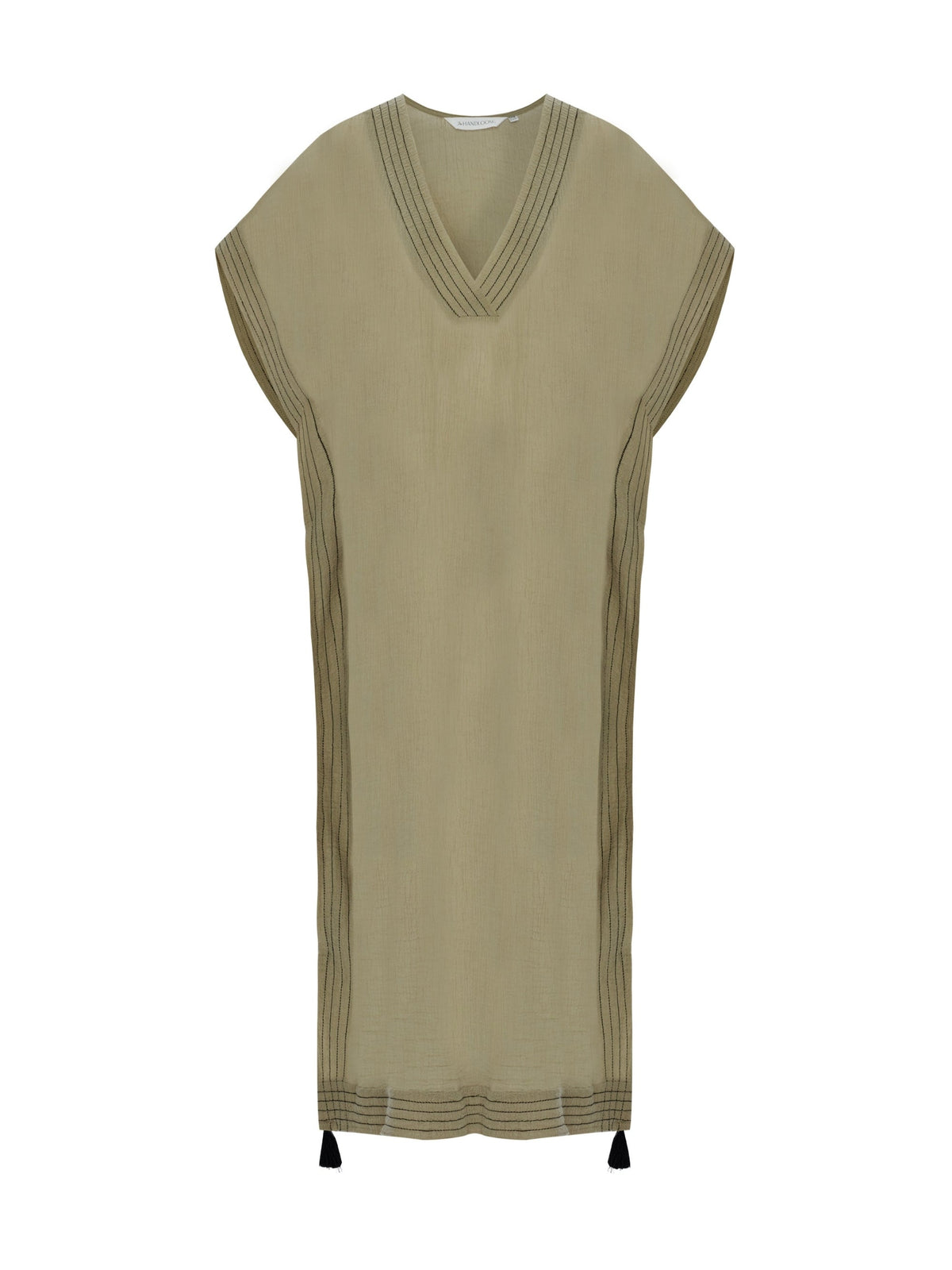 THE HAND LOOM Ela Kaftan - Khaki Green