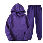 Emerald Forest 2 Pcs Fleece 100% Cotton Hoodie & Pants Set | Hypoallergenic - Allergy Friendly - Naturally Free