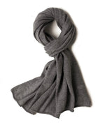 Espresso Snowy Knit Cashmere Womens Scarf | Hypoallergenic - Allergy Friendly - Naturally Free