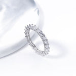 Ethereal Gem 2 Pcs Zircon Sterling Silver Ring | Hypoallergenic - Allergy Friendly - Naturally Free