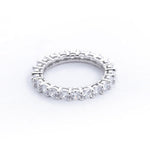 Ethereal Gem 2 Pcs Zircon Sterling Silver Ring | Hypoallergenic - Allergy Friendly - Naturally Free