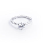 Ethereal Gem 2 Pcs Zircon Sterling Silver Ring | Hypoallergenic - Allergy Friendly - Naturally Free