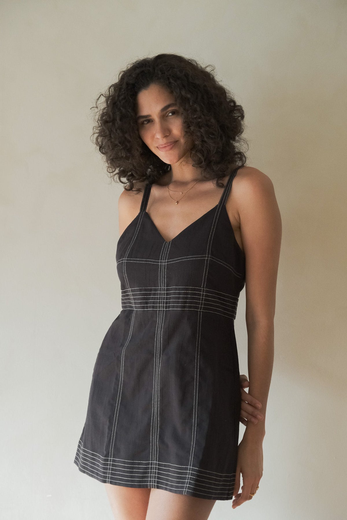 THE HAND LOOM Eva Mini 100% Organic Cotton Womens Dress